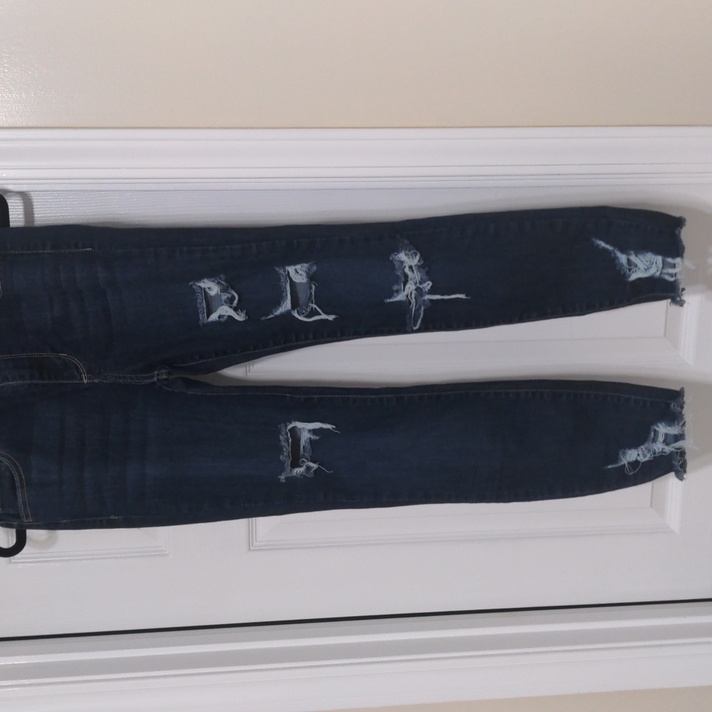 Cello high-waisted swiss cheese jeans